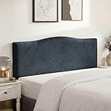 WOMACO Funda protectora de terciopelo para cabecero de cama, 51 a 70 pulgadas)