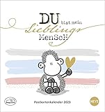 sheepworld Postkartenkalender 2023 - Kalender mit perforierten Postkarten - zum Aufstellen und Aufhängen - mit Monatskalendarium - 16 x 17 cm - Herausgeber: |Heye 