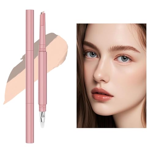 Eye Brightener - Double Head Silkworm Pen Design, Professional Under Eye Liner, Precision Makeup Tool, Smooth Glide Cosmetic Sti