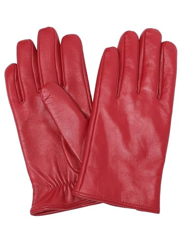 [シップス] シティ アンビエント プロダクツ City Ambient Products グローブ シープレザー カラー グローブ メンズ 118780016 レッド ONE SIZE