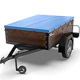 ✔ 100% SITZ- & WASSERFEST - der 7,5 cm hohe Saum der Hängerplane garantiert einen festen Sitz der Anhängerabdeckung auf auch während der Fahrt und hält den Kastenraum Ihres Hängers völlig trocken!