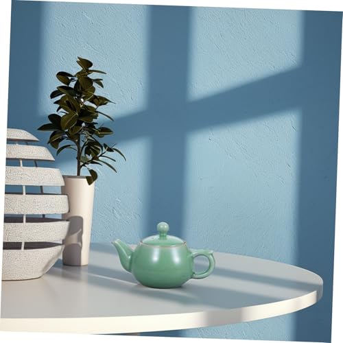 Tetera de celadón PRETYZOOM para servir té sin derrames en el hogar 5