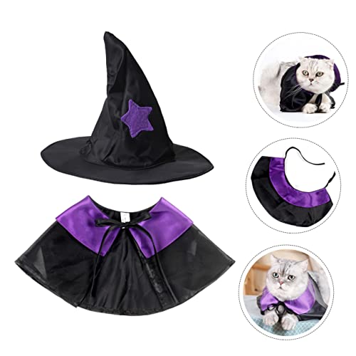 Disfraz Halloween para Perro con Capa y Sombrero miniatura 4