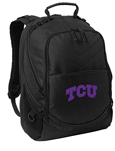 Image of Broad Bay TCU Backpack | Official Texas Christian University Logo, Padded Laptop Computer Section, Premium 600D Nylon Fabric