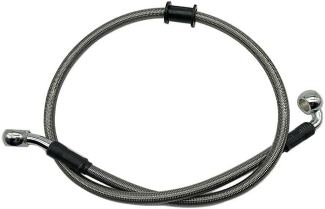 10mm 28 to 90 Degree Motorcycle Dirt Bike Braided Line Steel Brake Hose Cable Hydraulic Banjo Pipe 300mm-2200mm Motorcycle Oil Hoses Line Pipe