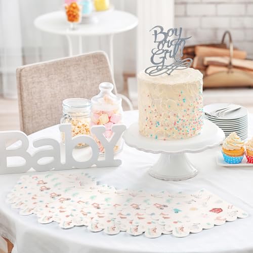 Motipuns COT-MOTIPUNS-0111 100 Pcs Farm Cute Cocktail Napkins 5 X 5 Inch Country 2 Ply Scalloped Edged Dessert Napkins Disposable Farm Party Decor Farm Party Supplies thumb #2