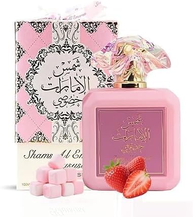 FURFITT Pink Blush Marshmallow Scent Eau De Parfum for Women,Long-Lasting Fragrance in Elegant Pink BottlePerfect Day to Night Scent, Romantic & Sweet Floral Gourmand Fragrance(3.4fl.oz/100ml)