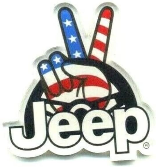 Jeep Waveロゴアクリルマグネット(2 3/8インチ x 2 1/2インチ)