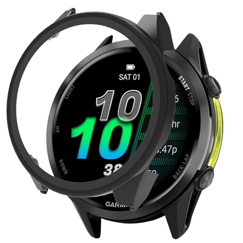 AiMaoo Garmin Forerunner 970 Ή P[X KXtB ی Jo[ d|PCf ̉ ϏՌ h~ ϐFh~ SʃJo[ Sʕی X}[gEHb` Garmin Forerunner 970 p (ubN