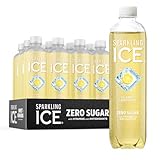 Sparkling Ice, Classic Lemonade Sparkling Water, Zero Sugar Flavored Water, with Vitamins and Antioxidants, Low Calorie Beverage, 17 oz Bottles (Pack of 12)