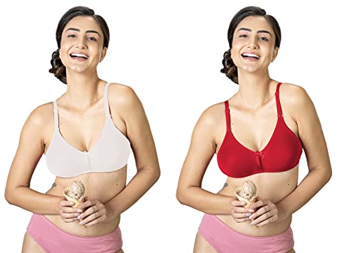 Image of Lyra Women's Cotton Lightly Padded Wire Free Classic Full-Coverage Molded Bra