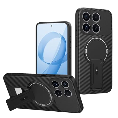 Jiajihua Case Compatible with Infinix Note 40 4G (X6853)/ Note 40S Camera Protection Magnetic Kickstand Bracket 2 in 1【TPU+PC】 Drop Shockproof Black