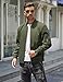 COOFANDY Mens Lightweight Bomber Jacket Casual Spring Windbreaker Fashion Light Jackets, Army Green, X-Large