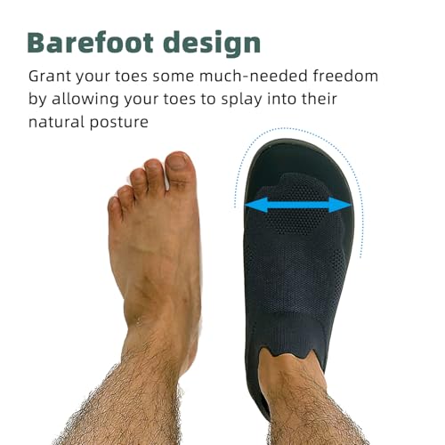 Barefoot Grounding Shoes Slip On Wide Toe Box Conductive Flexible Outsole Zero Drop Connect to Earth More Energy Reduce Stress Enhancing Movement Better Sleep Pain Relief4