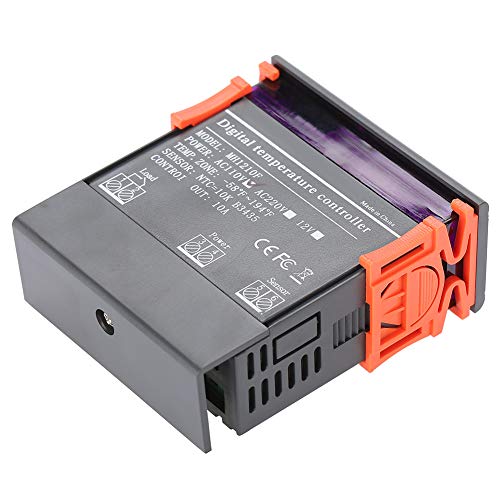 Adjustable Temperature Controller Digital Display Temp Regulator -58~194℉ High Accuracy Digital Display Thermostat With Staninless Steel Probe #TOP3