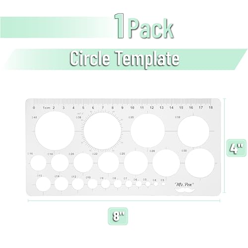 Image of Mr. Pen- Circle Template, Circle Stencil, Circle Template for Drawing Stencils, Geometric Stencils