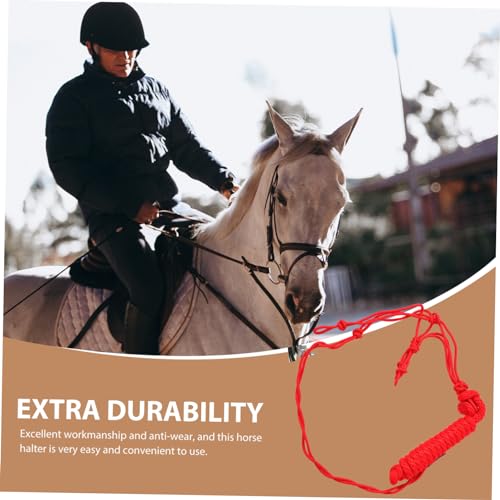 Corde multi-nœuds cheval polyester rigide pour licol éthologique