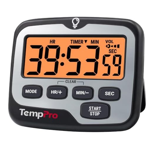 ThermoPro TM01 Kitchen Timers for Cooking with Count Up Countdown Timer, Digital Timer for Kids Students with Touch Backlight, Study Timers for Classroom Teacher Supplies