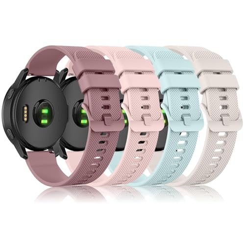 Garmin Venu Sq / Venu Sq 2 / Venu 2 Plus�Ή� 4�{�p�b�N �o���h �\�t�g�V���R�����X�g�X�g���b�v Garmin Vivoactive 6 / Vivoactive 5 / Vivoactive 3 �E�H�b�`�o���h ��