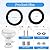 RV Toilet Seal Kit Compatible with Dometic 300 310 320 Series RV Toilets, 385311658 Flush Ball Seal and 385311652 Base Seal Gasket Replacement Parts with Mounting Hardware Kit, 2 in 1 Camper Set