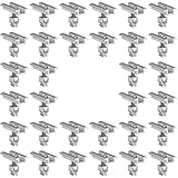 doitBau 32 Stück Mittelklemme Klickfix silber für Solarmodule 30–40mm – vormontiertes Aluminium-Befestigungsset für schnelle Montage auf Flach- und Schrägdach-Schienen