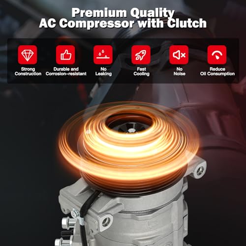 Image of cciyu Air Conditioning Compressor for Jeep Grand Cherokee 3.0L 2007-2010