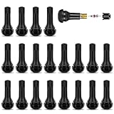 エアバルブ 20個セット バルブコア付き TR413 タイヤバルブ 交換 ゴムバルブ