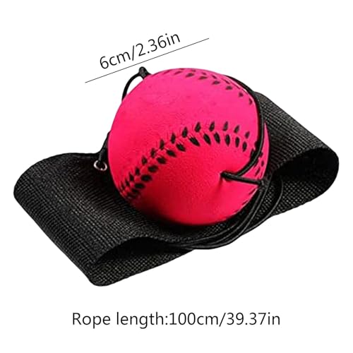 Bounce Ball mit Schnur, 6cm Handgelenk Return Ball, Basketball/Baseball/Tennis/Fußball an der Schnur, Gummi Springballs Reboundball für Kinder Erwachsene ältere Menschen zum Trainieren Spielen