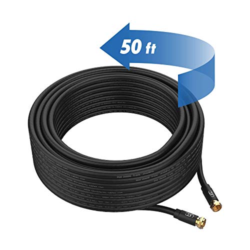 Ultra Clarity Cables Coaxial Cable - 20Ft (50 Feet, Black, 3) #TOP6