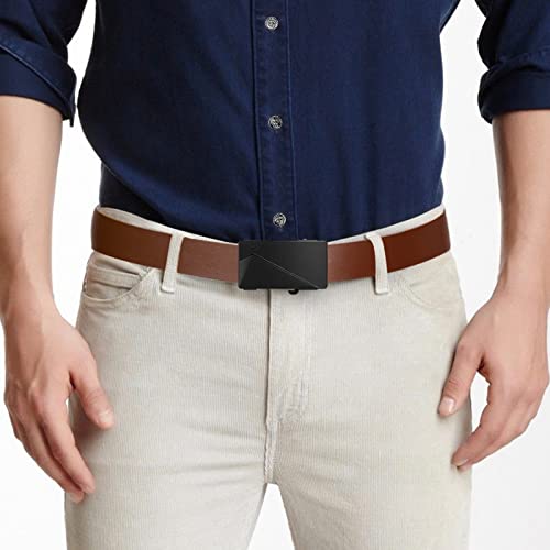 Slide Adjustable Genuine Leather Belt – Trim-to-Fit for Dress Pants, Shirts & Oxfords2