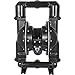 VEVOR Air-Operated Double Diaphragm Pump, 2 inch Inlet & Outlet, Aluminum Alloy Body, 158.4 GPM & Max 120PSI, Nitrile Diaphragm Transfer Pump for Petroleum, Diesel, Oil and Low Viscosity Fluids