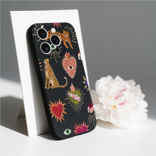 PAIXIKYZ Compatible con Realme C21Y/Realme C25Y, Funda Antichoque TPU Pintada Creativamente Motivo Corazón Animal
