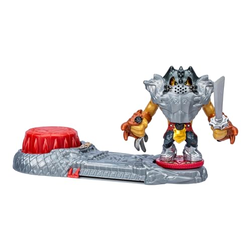 Legends of Akedo Ninja Bosses, Golden Lion Prideheart, 3 Inch Tall Battling Warrior Figure with 360˚ Attack Spin Action, Double Defense Armor Pops Off When Struck, 2 New Ninja Bosses to Collect