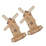 Solarbetriebenes windmühlen-spielzeugset – es kann ein geburtstags- oder weihnachtsgeschenk oder eine heimdekoration für jungen, studenten usw. sein, unfertige solar-windmühle