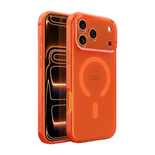 X-ONE Shock Dominator �}�O�l�b�g���P�[�X For iPhone Air 6.5 �C���`�p [20�t�B�[�g�̃~���^���[�O���[�h�����ی�] �G�b�W�K�[�h�t�� MagSafe�Ή� �u���I�����W TPU�V���R���}�b�g�d�グ ���^�y�� (For