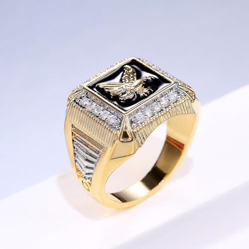 Gold Plated Statement Ring Personalized Accessory Ideal for Women's Daily Casual Wear Party Holiday Anniversary Love Jewelry Gift