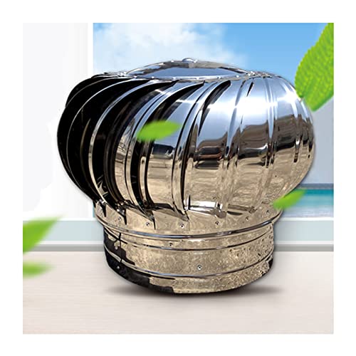 Campana extractora de Acero Inoxidable de 100 mm con Ventilador de turbina, Resistente a la Lluvia y giratoria para techos de fábricas.