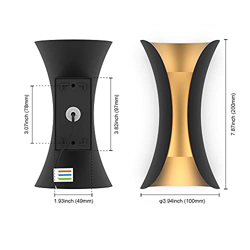 Shinbeam Outdoor Wall Lights,Up And Down Led Porch Lights,Waterproof 10W 3000K Wall Mount Light, Outdoor Wall Lamp Suitable For Garden & Patio Lights(2 Packs) #TOP4