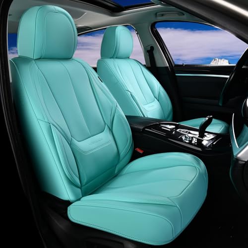Image of Coverado Seat Covers, Car Seat Covers Front Seats, Car Seat Cover, Car Seat Protector Waterproof, Car Seat Cushion Nappa Leather, Seat Covers Carseat Cover Universal Fit for Most Cars