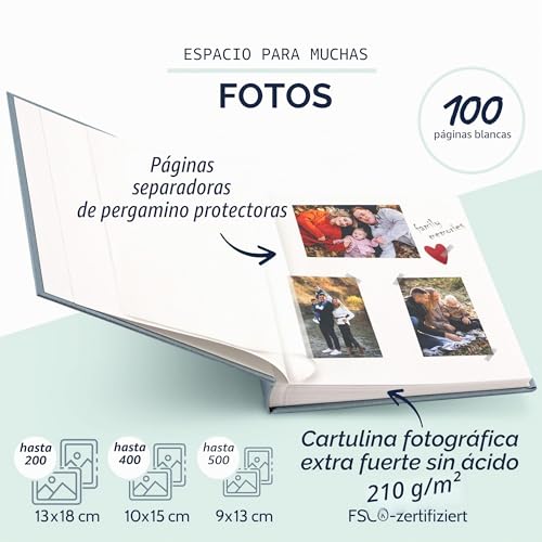 Álbum de fotos premium con cubierta de lino goldbuch Summertime para recuerdos inolvidables 6