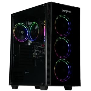 Periphio Terra Prebuilt Gaming PC – AMD Ryzen 5 5600G CPU (4.4GHz Turbo) | Radeon Vega 7 Graphics | 1TB M.2 NVMe SSD | 16GB DDR4 RAM | Windows 11 Gaming Desktop Computer | WiFi + BT…