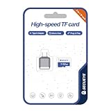 JOYNANO SECUEYE Carte mémoire TF 32 Go avec adaptateur de type C Classe 10 FAT32 haute vitesse de lecture/écriture 24h/24 et 7j/7 pour caméra de sécurité Dash Cam et plus encore (32 Go + lecteur de