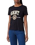gant damenuhr schwarz Ebenholzschwarz GANT Damen D1. Crest Shield SS T-Shirt, Ebony Black, S