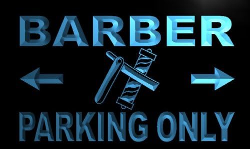ADVPRO m165-b Barber Parking Only Neon Light Sign