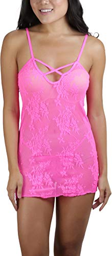 Image of ToBeInStyle Women's Stretch See Through Fishnet Novelty Mini Rave Party Dress