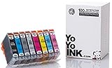 YoYoInk Compatible Ink Cartridge for Canon Pixma Pro-100 Pro100 (8 Pack All Colors)