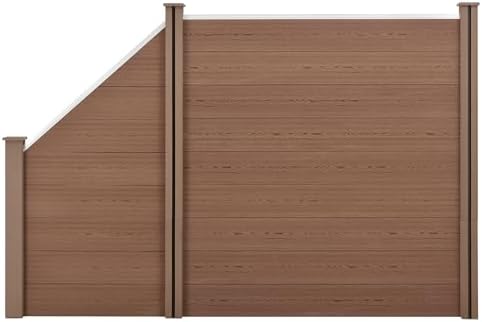 NEU.HOLZ Valla de jardín de WPC Panel de Valla Elemento de Valla ...