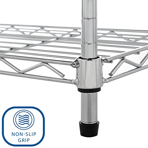 image for Seville Classics Compact Mini Desktop Metal Steel Wire Shelf Organizer