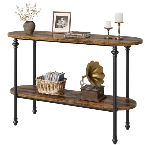 Western Entryway Sofa Console Table with Storage