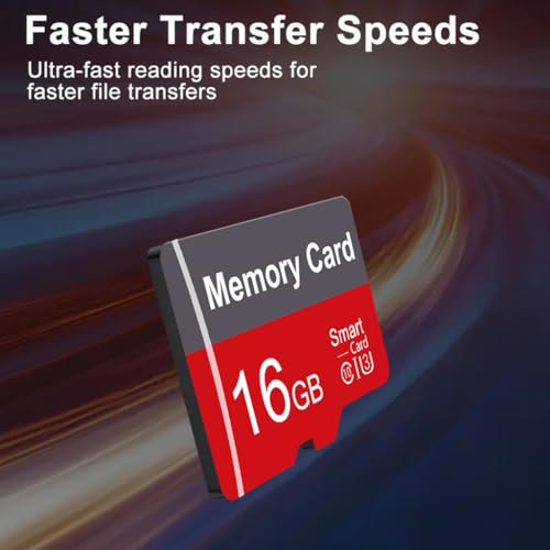 Image of 2 Pack Memory Card 16GB with Adapter, High Speed TF Card, UHS-I C10 A1 Memory TF Card for Tablet /Mobile Phone /Camera /Car Audio /Game Console (16, GB)